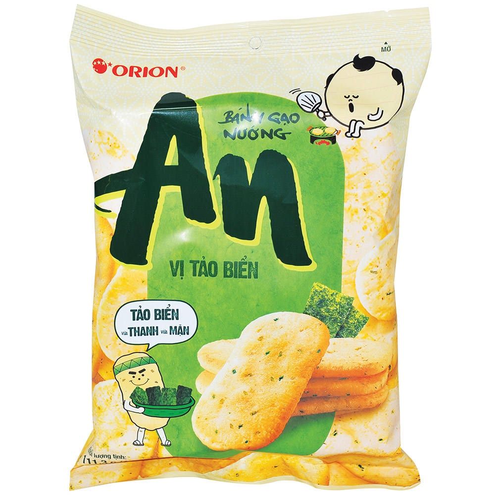 An Grilled Rice Cracker with Seaweed flavor Orion 20x111g