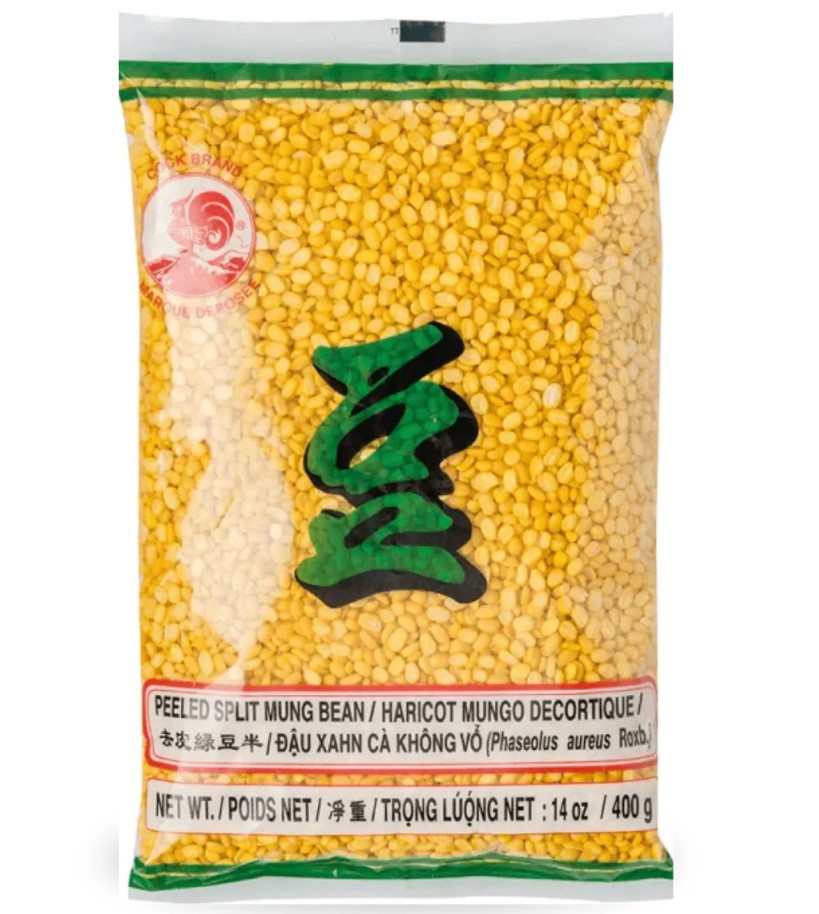 Cock loupaná dělená fazole mungo 50x400g