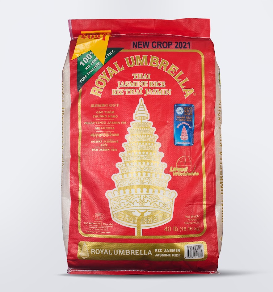 Royal Umbrella Thai jasmínová rýže 40lbs