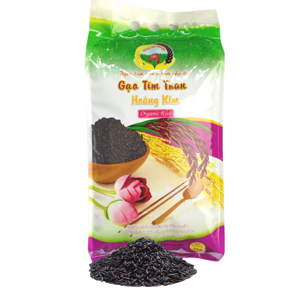 Hoang Kim Purple Organic Rice 4x4.5kg