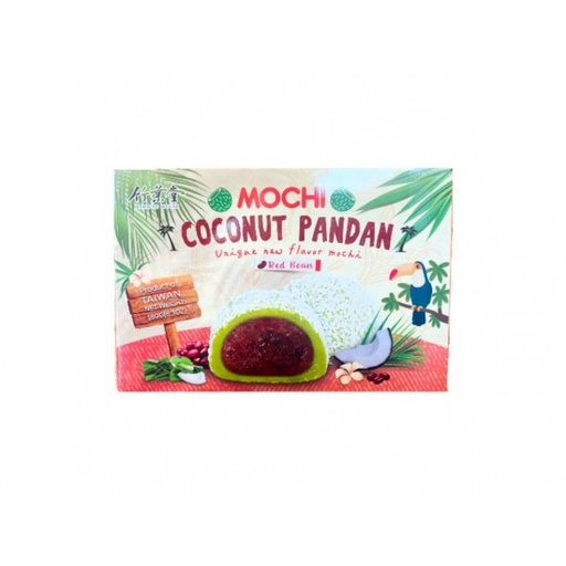 [1000401] Mochi kokosový pandan a příchuť červených fazolí Bamboo House 24x210g