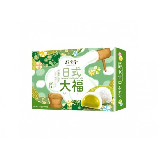 [1000406] Japanese Style Matcha Mochi Bamboo House 24x210g