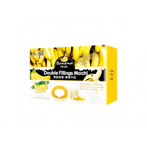 [1000410] Mochi Bamboo House mix 2 příchutí mléko a banán 24x180g