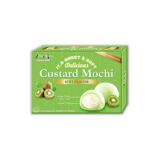 [1000413] Bamboo House Custard Mochi s Příchuť Kiwi 24x180g