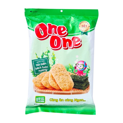 [1000603] Bánh Gạo OneOne vị Tảo Biển Bạch Tuộc nướng 20x104g