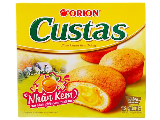 [1000302] Bánh Kem Trứng Custas Orion 8x282g