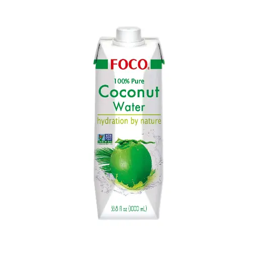 [900002] FOCO 100% pure Coconut Water 12x1L