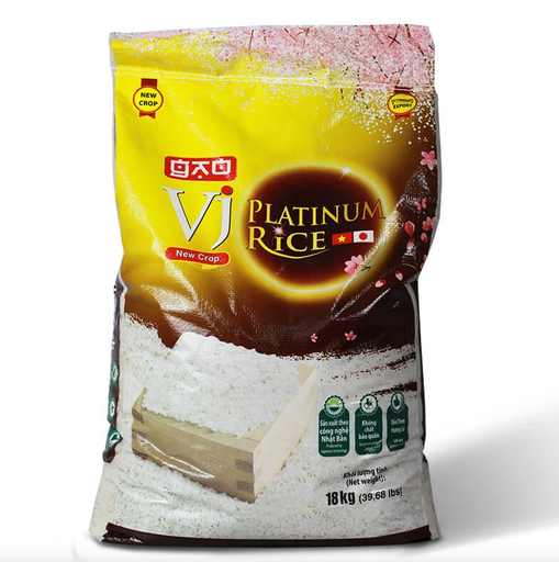 [101602] Gạo VJ Platinum Rice 18kg