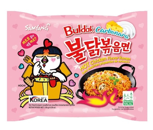 [302003] Mì Samyang Hồng Carbonara 40x140g