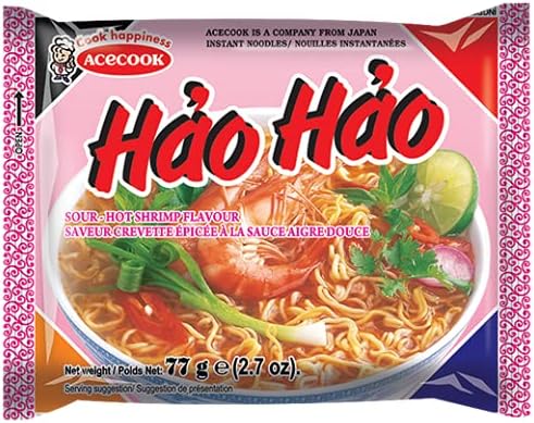 [305200] Hao Hao Sour-Hot Shrimp flavor 30x77g