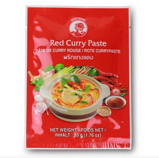 [800002] Sốt Cà ri Đỏ Cock 120x50g