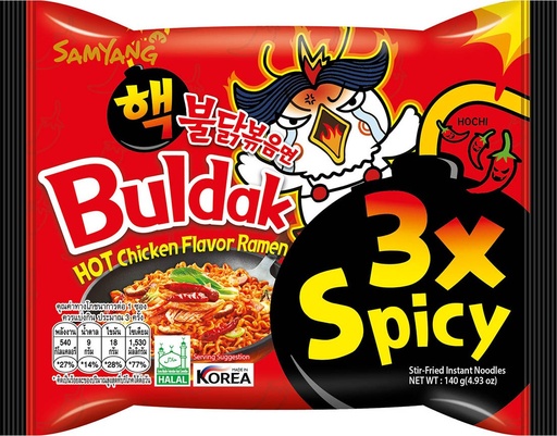 [302036] Mì Samyang Buldak Gà Cay 3x 40x140g